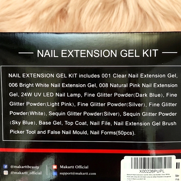 Brand New MAKARTT NAIL EXTENSION GEL KIT - Picture 2 of 3
